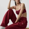 Pantalones de chándal Accolade de corte recto - Rojo «Summer Romance»