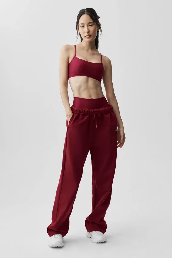 Pantalones de chándal Accolade de corte recto - Rojo «Summer Romance»