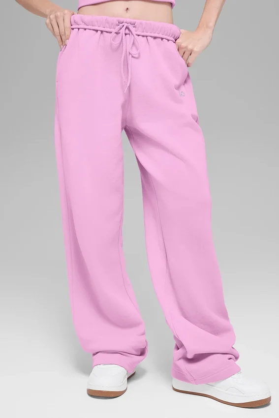 Pantalones de chándal Accolade de corte recto - Rosa corazón de caramelo