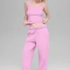 Pantalones de chándal Accolade de corte recto - Rosa corazón de caramelo