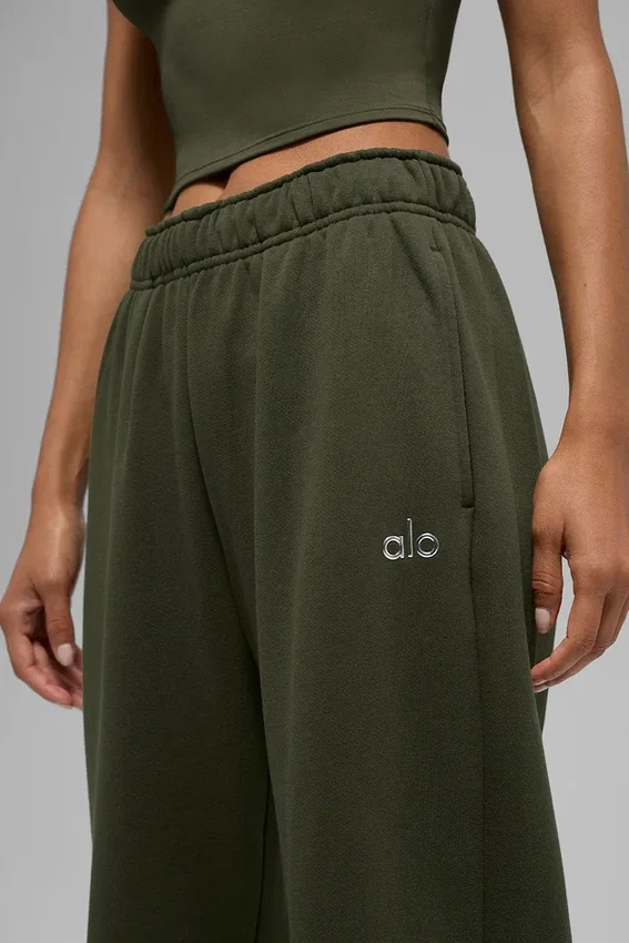 Pantalones de chándal Accolade de corte recto - Verde oliva