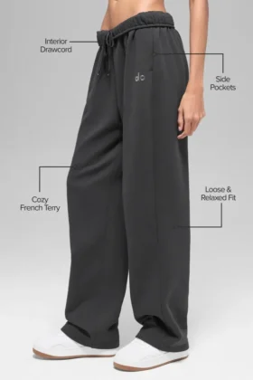 Pantalones de chándal Accolade de pierna recta – Antracita