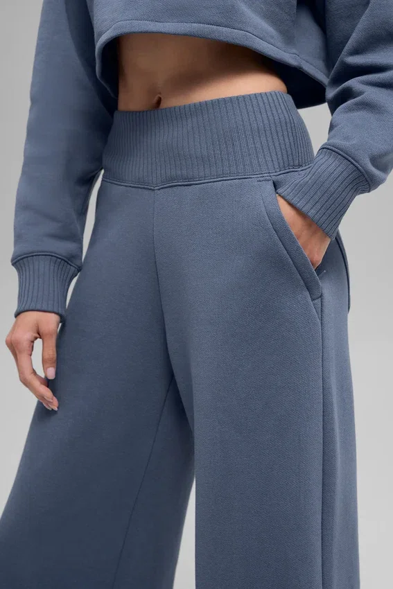 Pantalones de chándal de pierna ancha Serenity - Bluestone