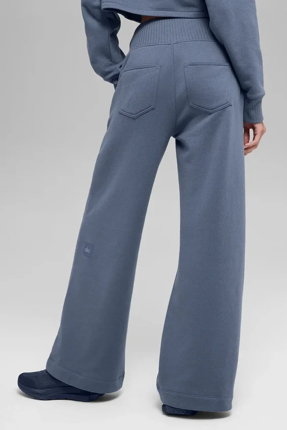 Pantalones de chándal de pierna ancha Serenity - Bluestone