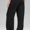 Pantalones de chándal de pierna recta a rayas finas - Rayas finas negras