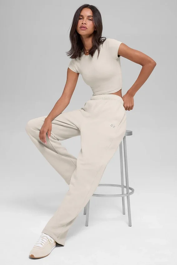 Pantalones de chándal de pierna recta Accolade - Bone