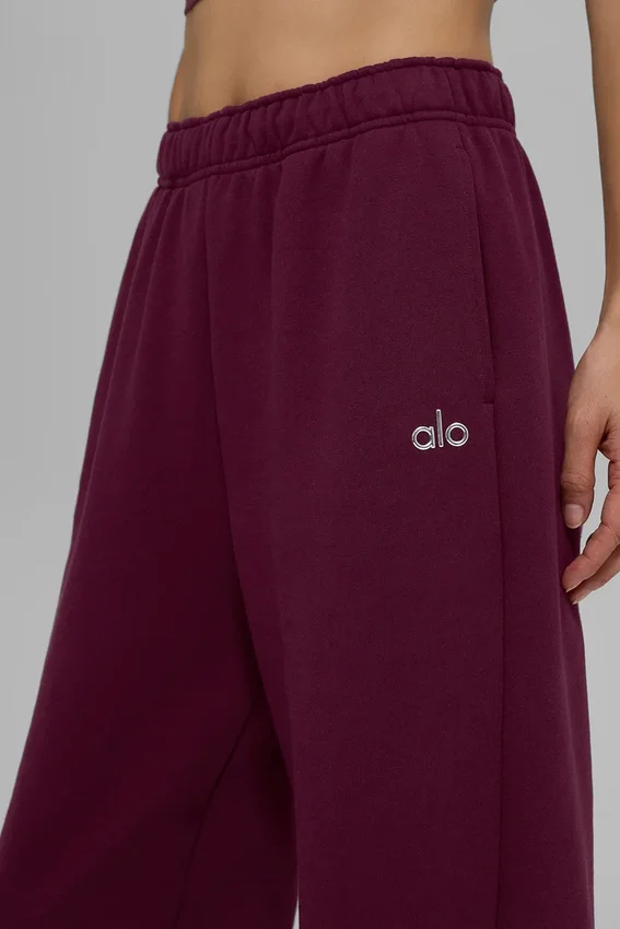 Pantalones de chándal de pierna recta Accolade - Burdeos