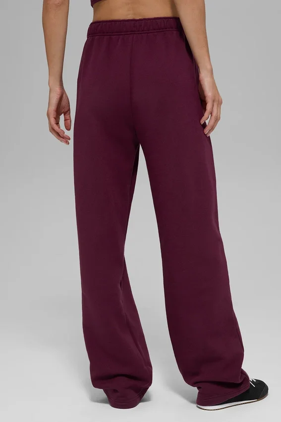 Pantalones de chándal de pierna recta Accolade - Burdeos