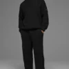 Pantalones de chándal de punto acanalado Domain - Negro