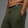 Pantalones de chándal de punto acanalado Domain - Verde oliva