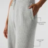 Pantalones de chándal Domain de punto acanalado - Gris jaspeado deportivo