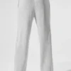 Pantalones de chándal Domain de punto acanalado - Gris jaspeado deportivo