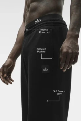 Pantalones de chándal Field – Negro