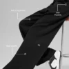 Pantalones de chándal High-Waist - Negro