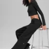Pantalones de chándal High-Waist - Negro
