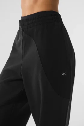 Pantalones de chándal Make Waves – Negro vintage en tonos
