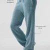 Pantalones de chándal «New Class» de lana y cachemira - Azul celeste jaspeado