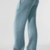 Pantalones de chándal «New Class» de lana y cachemira - Azul celeste jaspeado