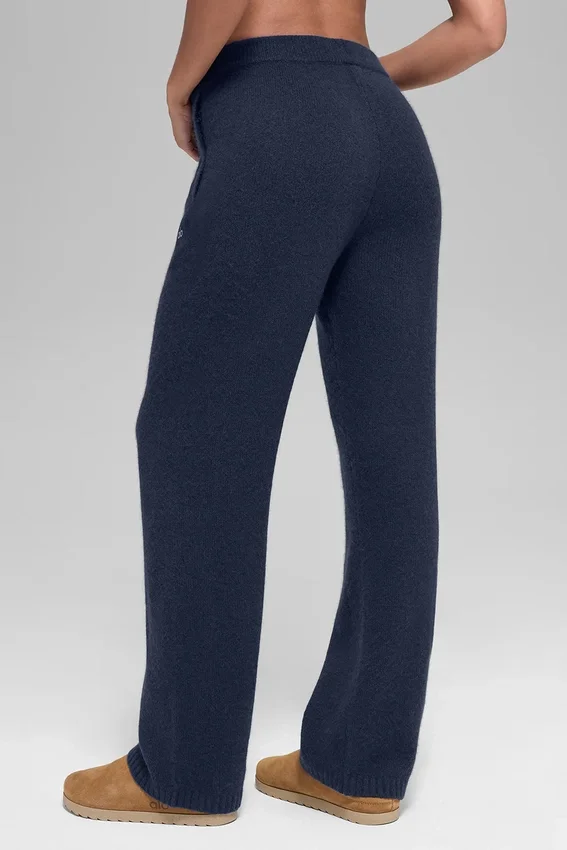Pantalones de chándal «New Class» de lana y cachemira - Azul marino