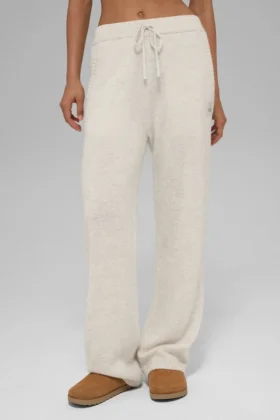 Pantalones de chándal New Class de lana y cachemira - Bone Heather