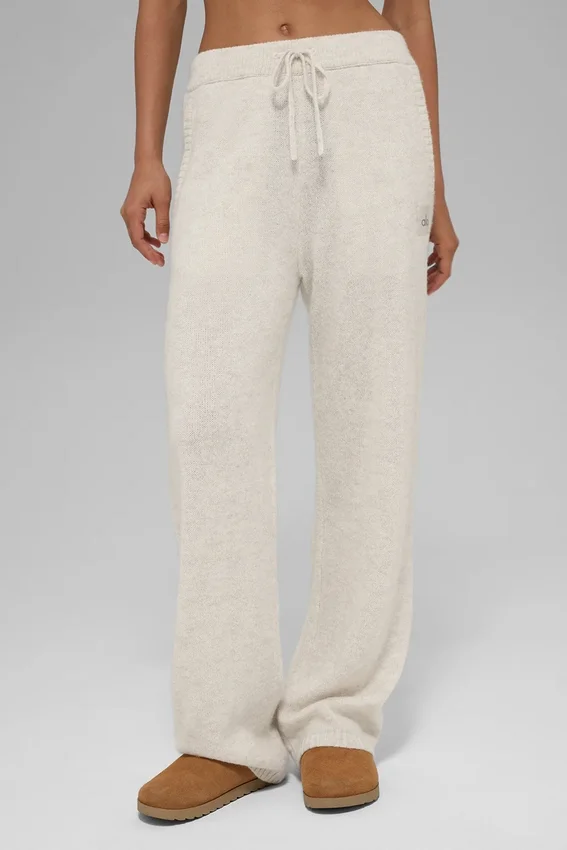 Pantalones de chándal New Class de lana y cachemira - Bone Heather