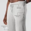 Pantalones de chándal «New Class» de lana y cachemira - Gris perla jaspeado
