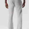 Pantalones de chándal «New Class» de lana y cachemira - Gris perla jaspeado