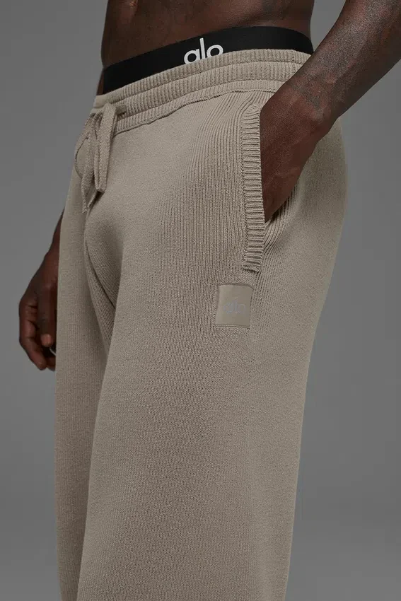Pantalones de chándal Scholar de corte recto - Cacao claro