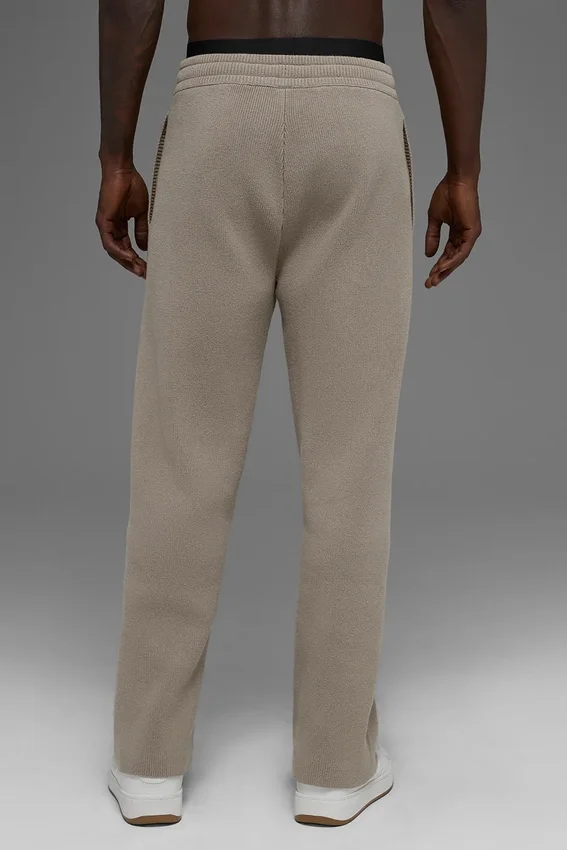 Pantalones de chándal Scholar de corte recto - Cacao claro