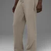 Pantalones de chándal Scholar de corte recto - Cacao claro