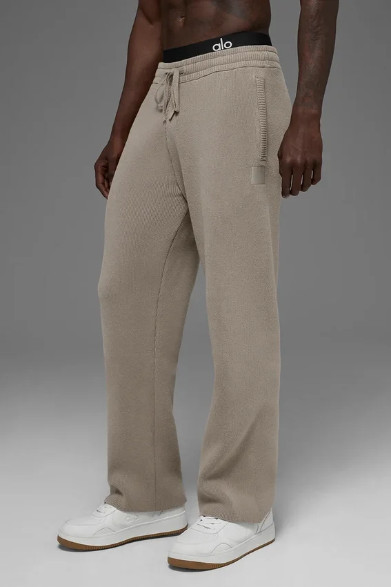 Pantalones de chándal Scholar de corte recto - Cacao claro