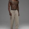 Pantalones de chándal Scholar de corte recto - Cacao claro