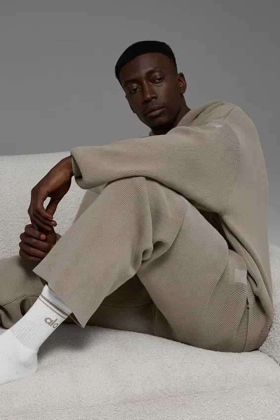 Pantalones de chándal Scholar de corte recto - Cacao claro
