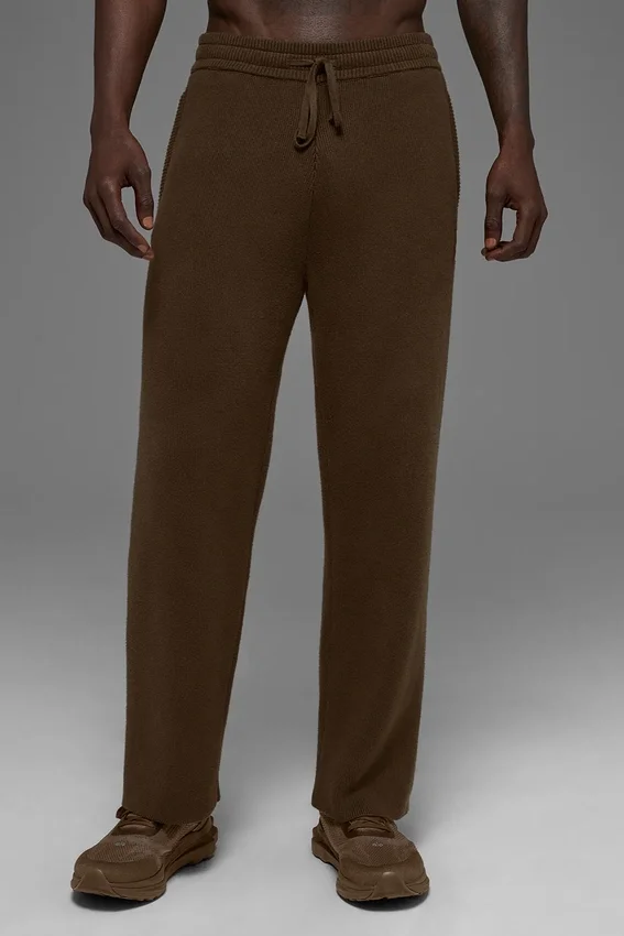 Pantalones de chándal Scholar de corte recto - Espresso