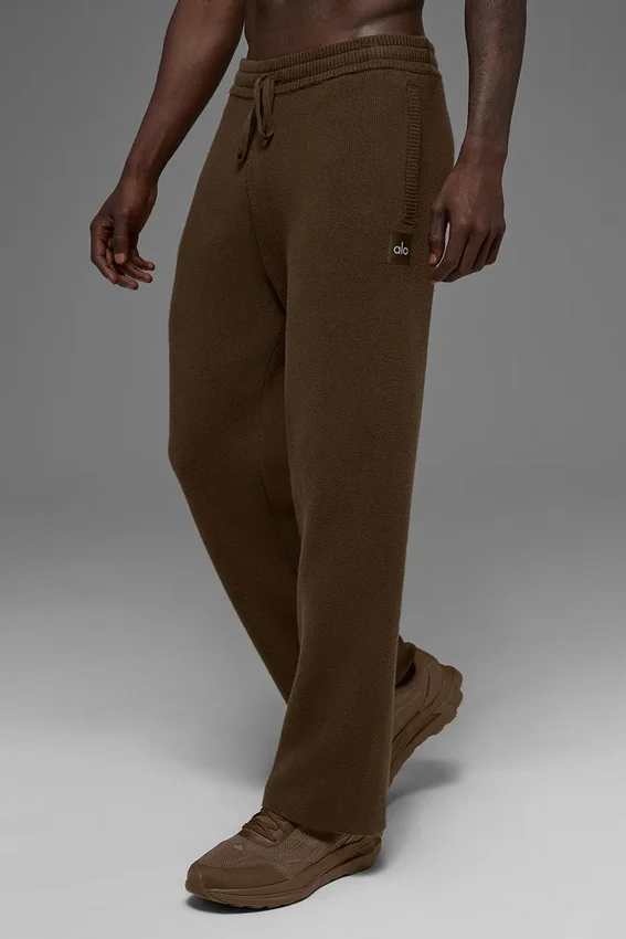 Pantalones de chándal Scholar de corte recto - Espresso