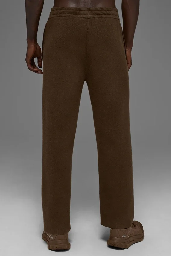 Pantalones de chándal Scholar de corte recto - Espresso
