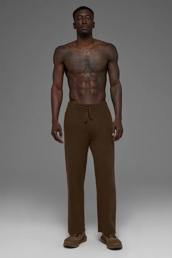 Pantalones de chándal Scholar de corte recto - Espresso