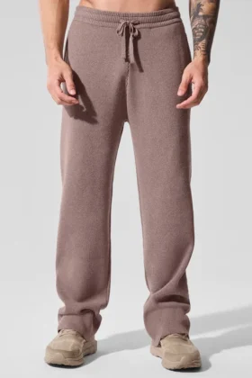 Pantalones de chándal Scholar de corte recto - Gris seta jaspeado
