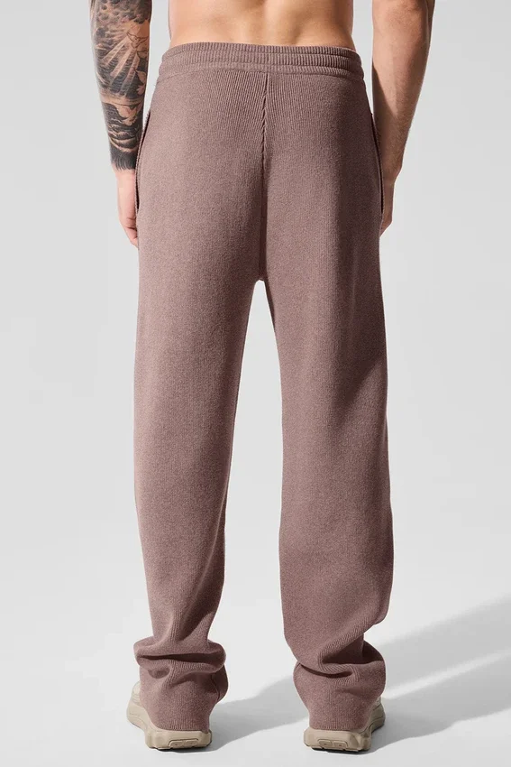Pantalones de chándal Scholar de corte recto - Gris seta jaspeado