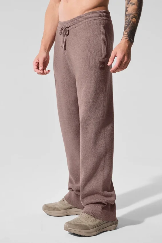 Pantalones de chándal Scholar de corte recto - Gris seta jaspeado