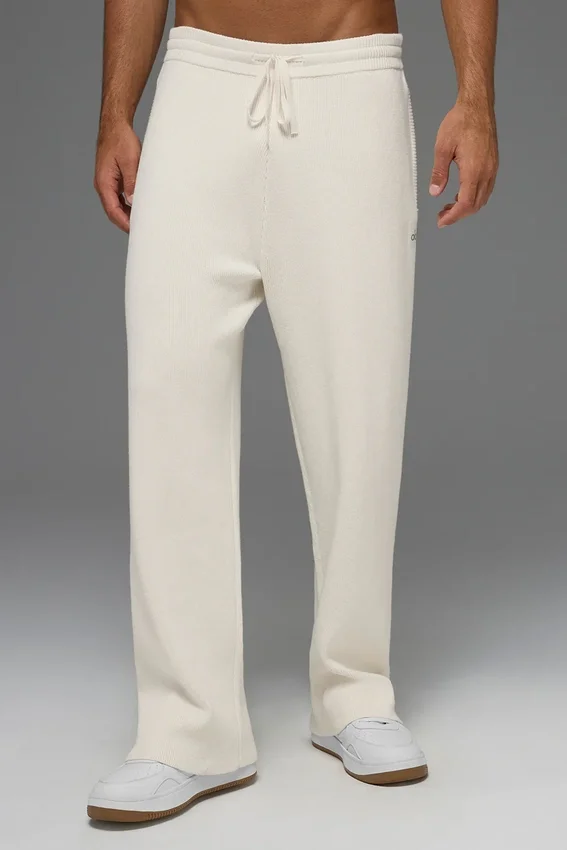 Pantalones de chándal Scholar de corte recto - Marfil