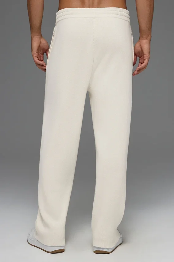 Pantalones de chándal Scholar de corte recto - Marfil
