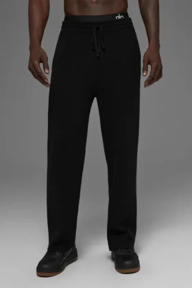 Pantalones de chándal Scholar de pierna recta - Negro