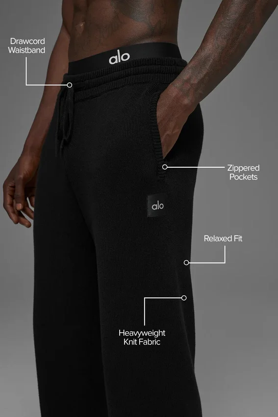 Pantalones de chándal Scholar de pierna recta - Negro