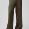 Pantalones de chándal Serenity de corte ancho - Olive Tree
