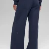 Pantalones de chándal Serenity de pierna ancha - Azul marino