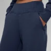Pantalones de chándal Serenity de pierna ancha - Azul marino