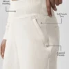 Pantalones de chándal Serenity de pierna ancha - Marfil