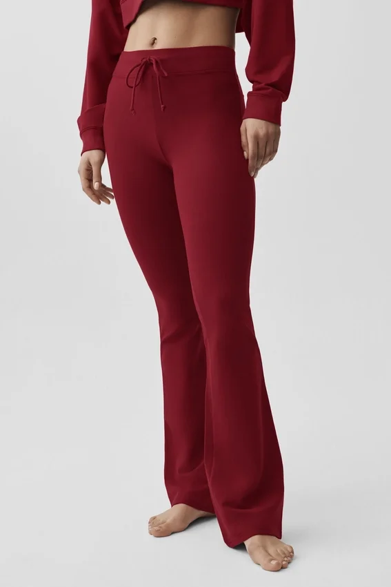 Pantalones de chándal Sway de corte acampanado - Rojo «Summer Romance»