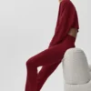 Pantalones de chándal Sway de corte acampanado - Rojo «Summer Romance»